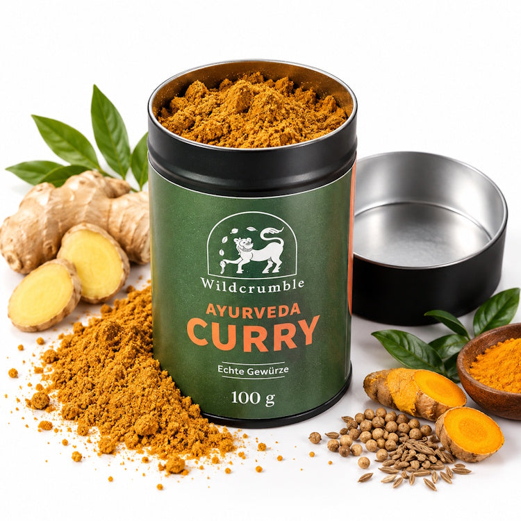 Wildcrumble Ayurveda Curry – Aromatische Gewürzmischung mit Kurkuma & Ingwer | 100 g