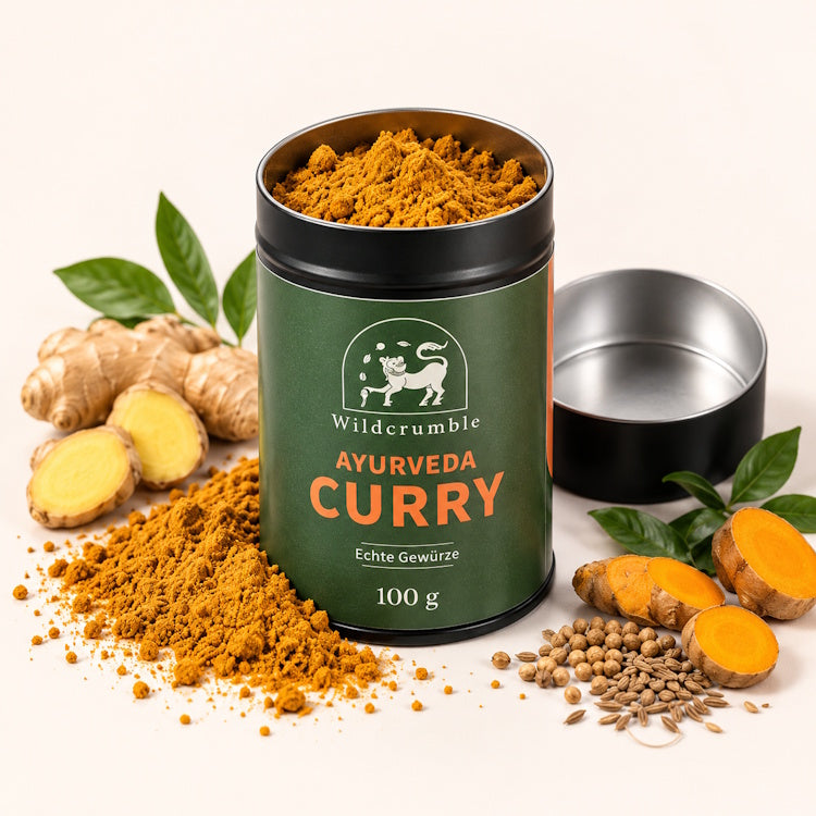 Wildcrumble Ayurveda Curry – Aromatische Gewürzmischung mit Kurkuma & Ingwer | 100 g